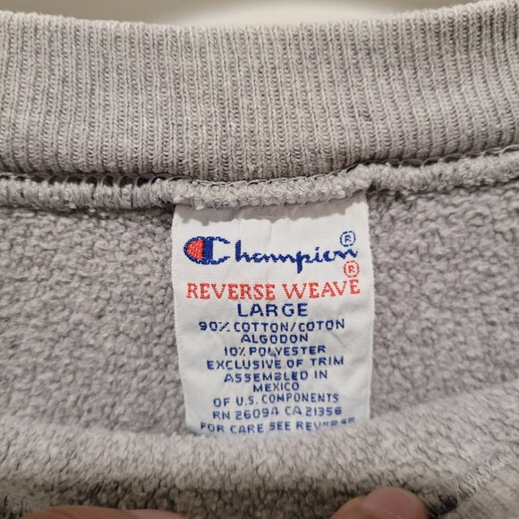 Champion Reverse Weave Large Heather Gray Sweatshirt Southern Cal Embroidered L - Picture 5 of 11